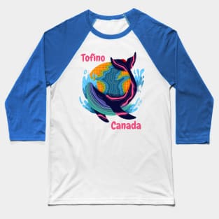 Tofino Canada Humpback Whale Baseball T-Shirt